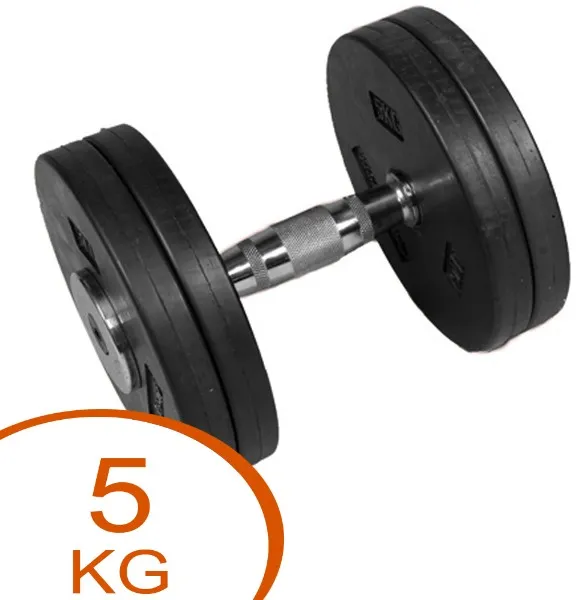 Eurosport Fixed Rubber Dumbbell 5kg (1 pc.)